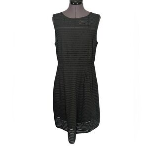 Ellen Tracy Black Eyelet Dress
